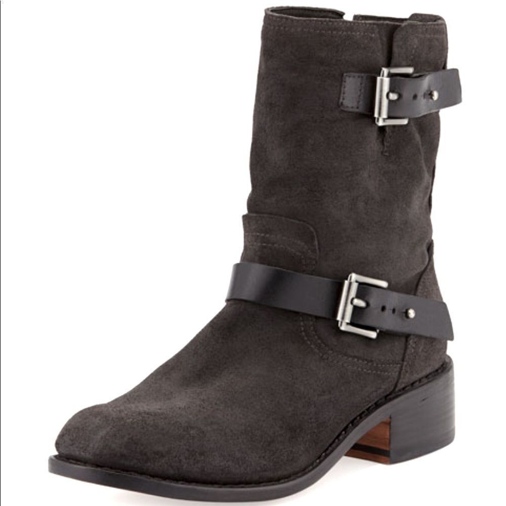 Rag & Bone Andover Washed Black Boots